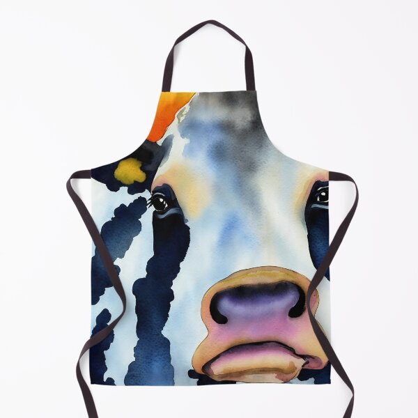 Artikelvorschau, Cow highly detailed watercolor painting entworfen und verkauft von DrawItOnce.
