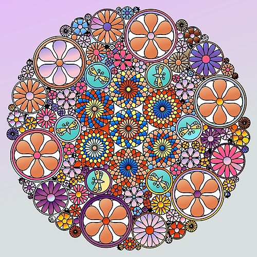 Floral Mandalas 035 (Style:2)