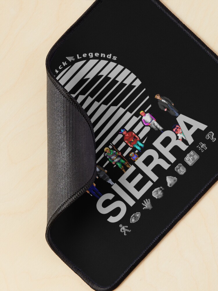 POINT AND CLICK LEGENDS - Sierra Online Logo (WHITE) - Gaming Heroes and  Icons - Graphic Adventure PC Games! | Mouse Pad