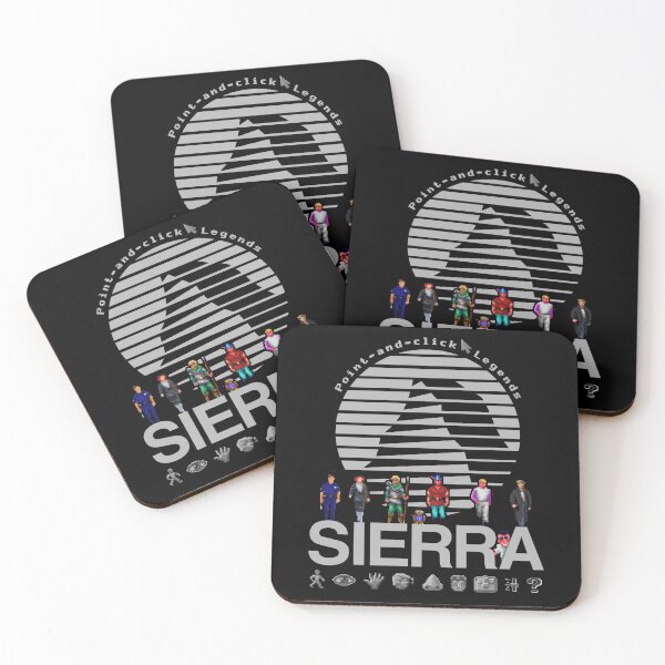 Item preview, POINT AND CLICK LEGENDS - Sierra Online Logo (GREY) - Gaming Heroes and Icons - Graphic Adventure PC Games! designed and sold by RetroTeeStudio.