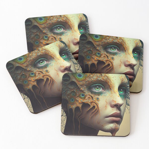 Item preview, Beautiful woman in weird bizarre fashion look, digital drawing designed and sold by mrlongfield.