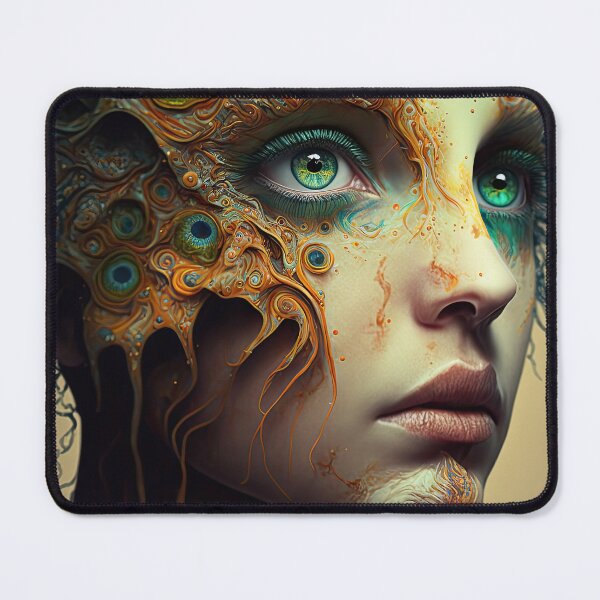 Item preview, Beautiful woman in weird bizarre fashion look, digital drawing designed and sold by mrlongfield.