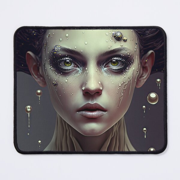 Item preview, Beautiful woman in weird bizarre fashion look, digital drawing designed and sold by mrlongfield.
