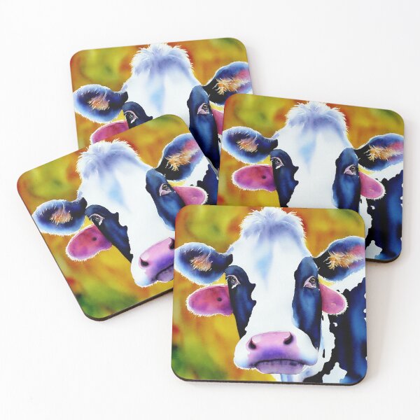 Artikelvorschau, Cow highly detailed watercolor painting entworfen und verkauft von DrawItOnce.