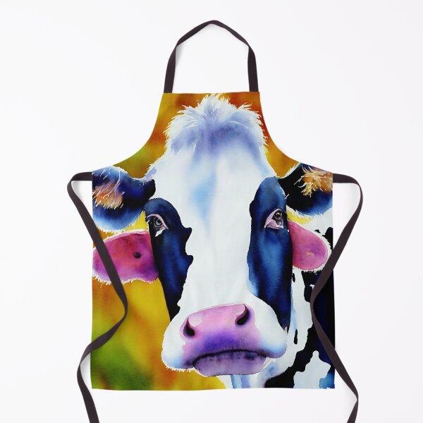 Artikelvorschau, Cow highly detailed watercolor painting entworfen und verkauft von DrawItOnce.