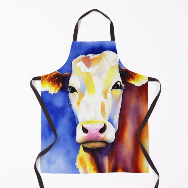 Artikelvorschau, Cow highly detailed watercolor painting entworfen und verkauft von DrawItOnce.