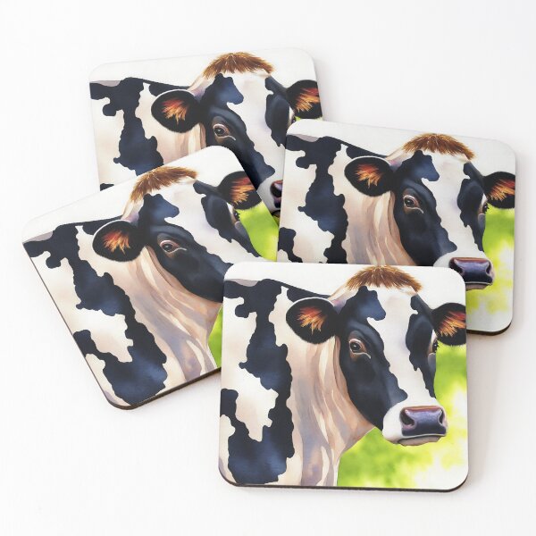 Artikelvorschau, Cow highly detailed watercolor painting entworfen und verkauft von DrawItOnce.