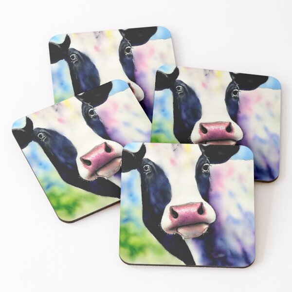 Artikelvorschau, Cow highly detailed watercolor painting entworfen und verkauft von DrawItOnce.