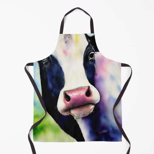 Artikelvorschau, Cow highly detailed watercolor painting entworfen und verkauft von DrawItOnce.
