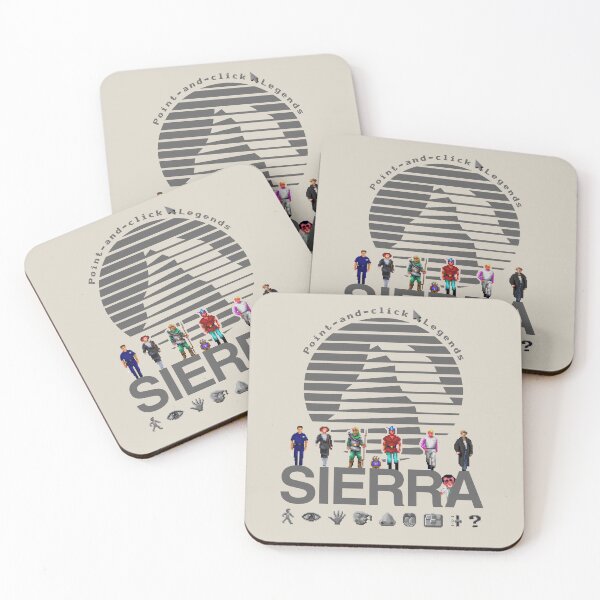 Item preview, POINT AND CLICK LEGENDS - Sierra Online Logo (DARK GREY) - Gaming Heroes and Icons - Graphic Adventure PC Games! designed and sold by RetroTeeStudio.