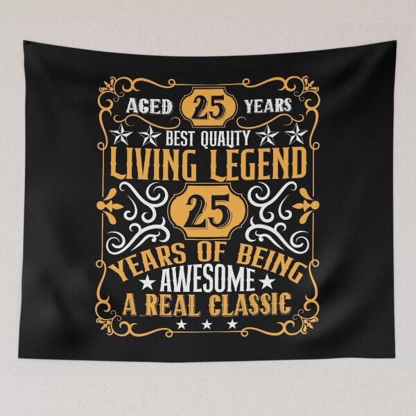Item preview, Living Legend 25 Years of Being Awesome, Happy Birthday designed and sold by TADYSHOP.