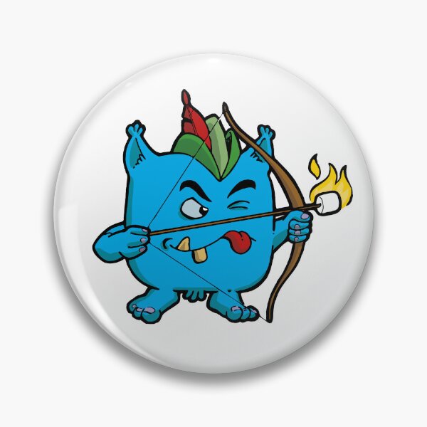 Item preview, Little blue monster that shoots with an archery designed and sold by Guillaume Desbiolles.