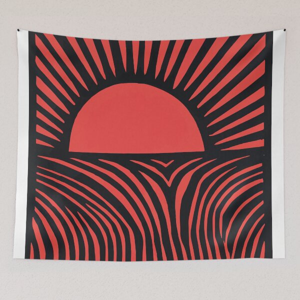 Item preview, Sunrise Linocut designed and sold by bullshirter.