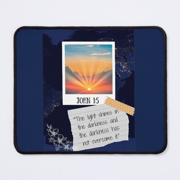 Item preview, John 1:5 bible quote for courage designed and sold by SabrinaM77.