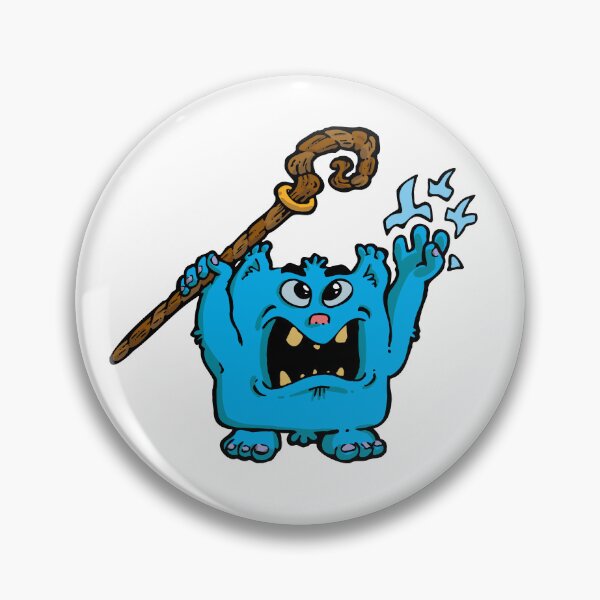 Item preview, little magician blue monster designed and sold by Guillaume Desbiolles.