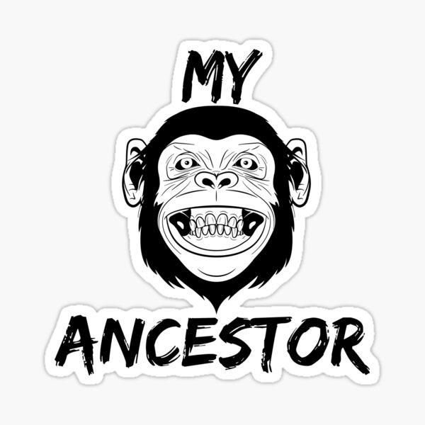 my ancestor monkey Sticker