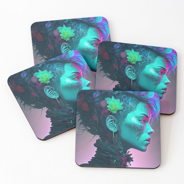 Item preview, Flowerpunk, Cyberpunk woman designed and sold by backpackersteph.
