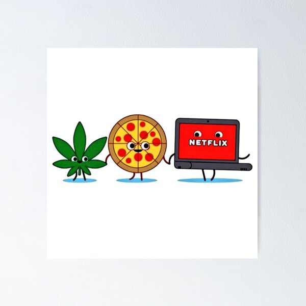 Item preview, Weed pizza Netflix designed and sold by ECHOS7.