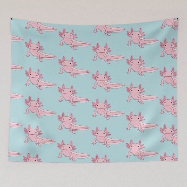 Item preview, Cute Axolotl Smiling designed and sold by ShexxarDesigns.