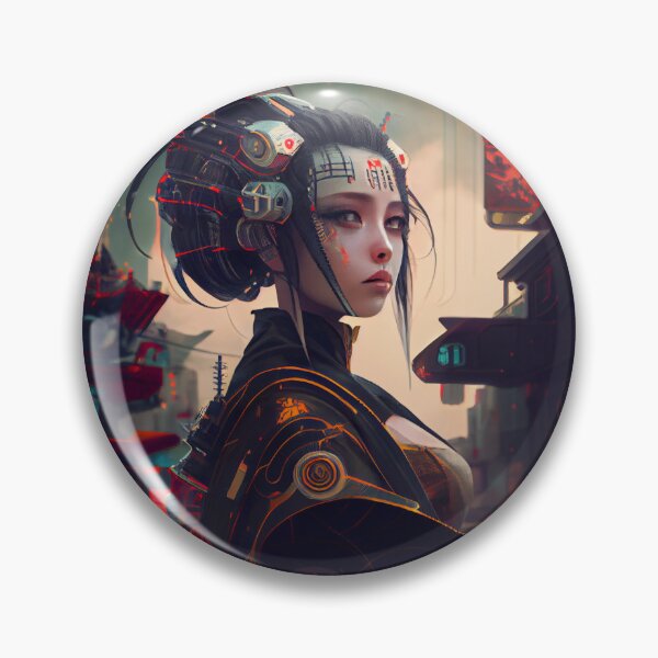 Item preview, Futuristic Geisha: A Cyber Punk Adventure designed and sold by MoonlitMuse.