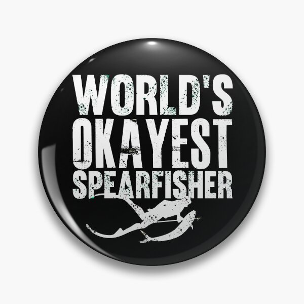 Item preview, world's okayest Spearfisher - best freediving & spearfishing gift idea for a deep blue ocean and a fishinglovers designed and sold by Live  Today.