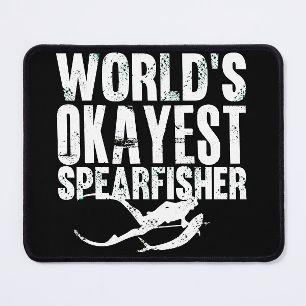 Item preview, world's okayest Spearfisher - best freediving & spearfishing gift idea for a deep blue ocean and a fishinglovers designed and sold by Live Today.