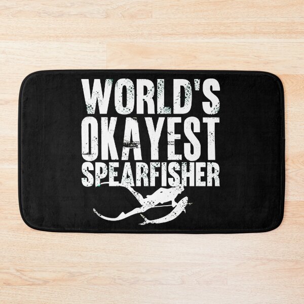 Item preview, world's okayest Spearfisher - best freediving & spearfishing gift idea for a deep blue ocean and a fishinglovers designed and sold by Live  Today.