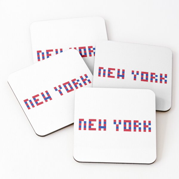 Item preview, Pixel NHL New York in Away Colors (Red Blue) designed and sold by gkillerb.