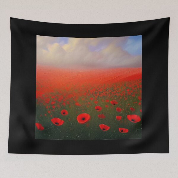 Item preview, Field of Poppies 1 - Throw Pillows and Prints.  designed and sold by ScatterHub.