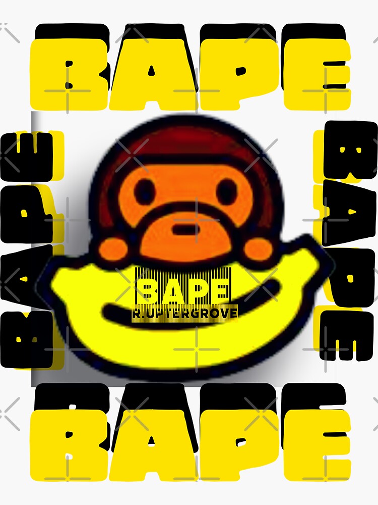 "Baby Milo Banana for Bananas Bape in Yellow A Bathing Ape, Bape, AApe