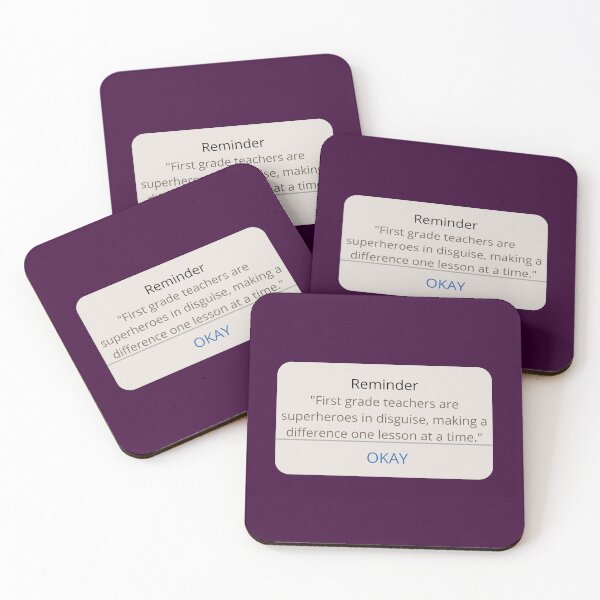 Item preview, First Grade Teacher Appreciation Quote designed and sold by superteachers.