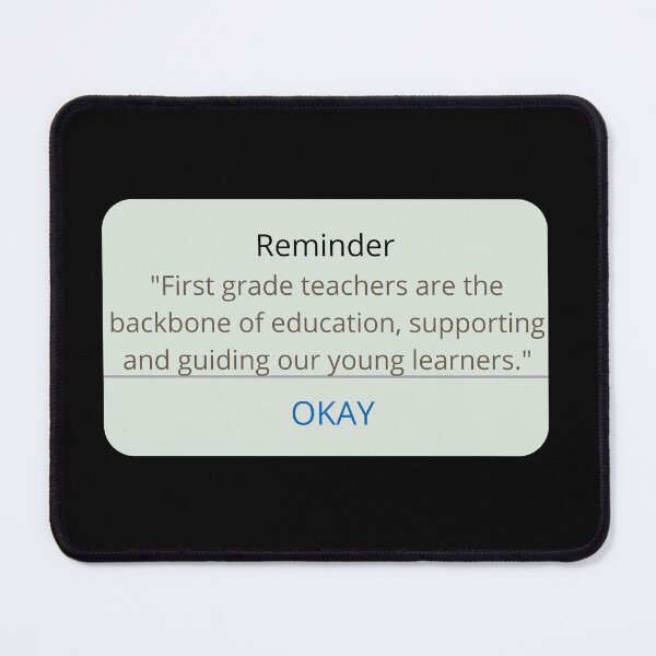 Item preview, First Grade Teacher Appreciation Quote designed and sold by superteachers.