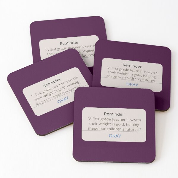 Item preview, First Grade Teacher Appreciation Quote designed and sold by superteachers.