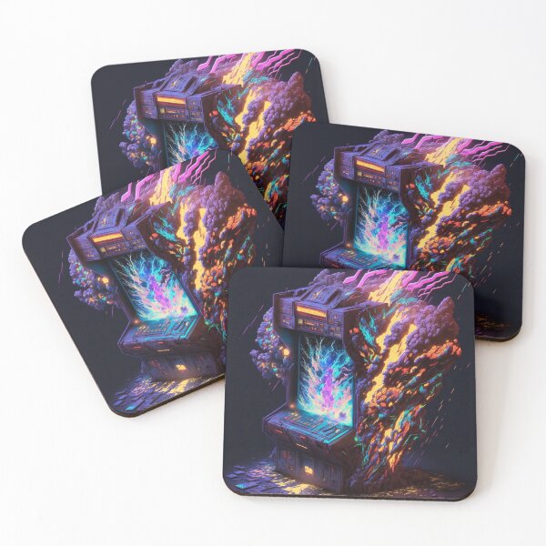 Item preview, Arcade burning in psychedelic fire. designed and sold by worldiaoficial.