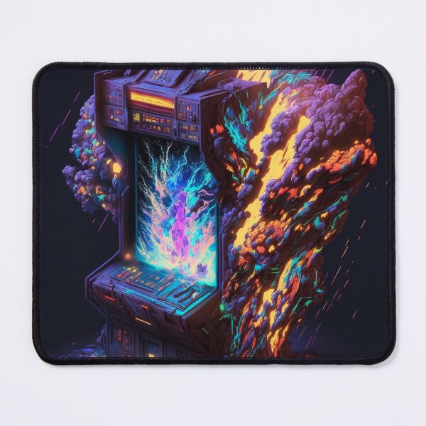 Item preview, Arcade burning in psychedelic fire. designed and sold by worldiaoficial.