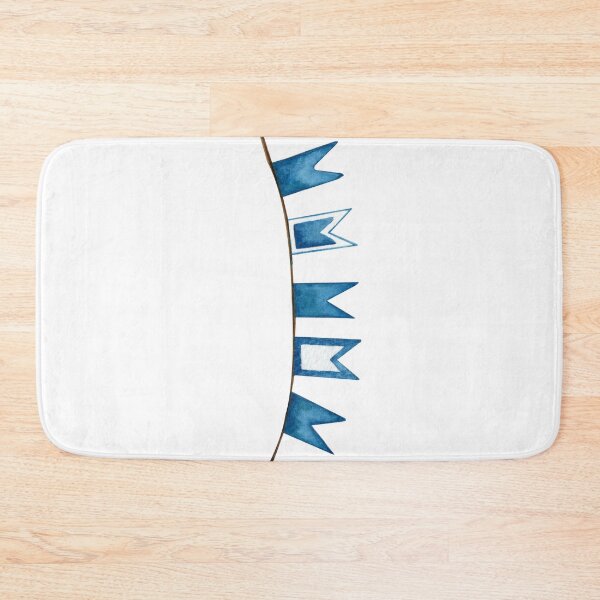 Item preview, Watercolor Blue Bunting Flags designed and sold by CaptJohnny.