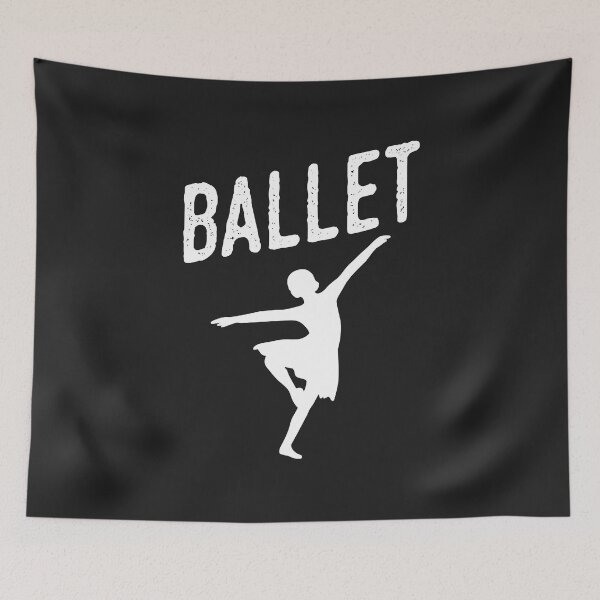 Item preview, Ballet silhouette white designed and sold by DanceDeck.