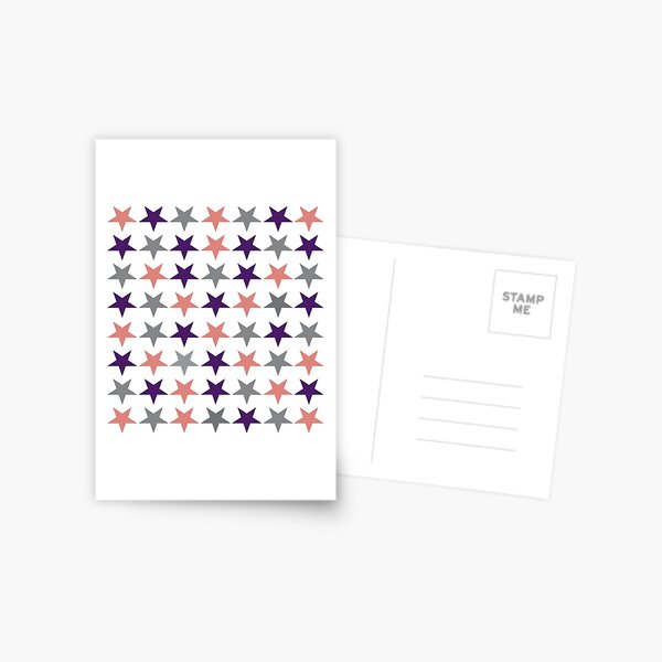 Stars Art Deco Postcard
