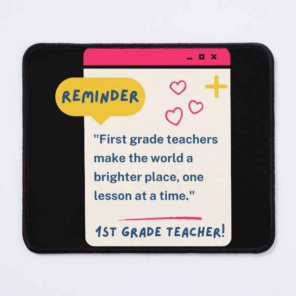 Item preview, First Grade Teacher Appreciation Quote designed and sold by superteachers.