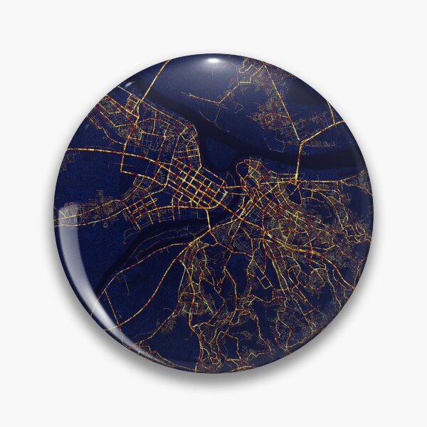 Artikelvorschau, Belgrad, Serbien Karte - Stadt bei Nacht entworfen und verkauft von deMAP.