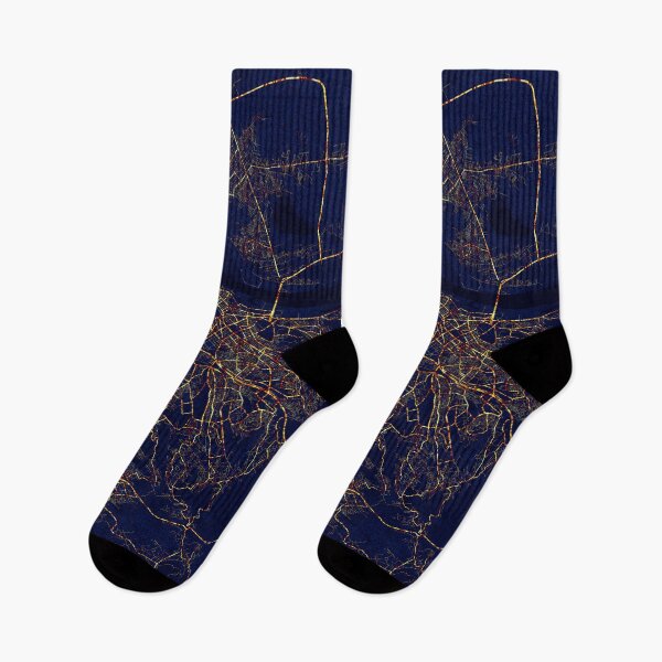 Item preview, Belgrade, Serbia Map -  City At Night designed and sold by deMAP.