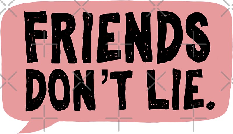 Download "Friends don't lie / stranger things " Stickers by ...