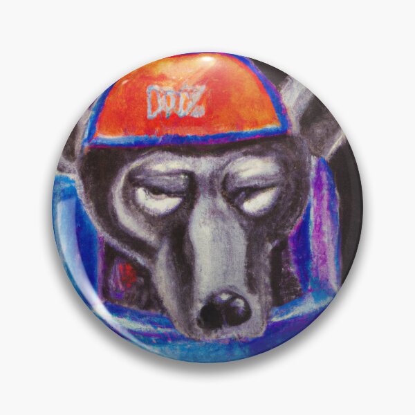 Item preview, Angry dog printable wall art oil painting in space  designed and sold by Petstourdesigns.
