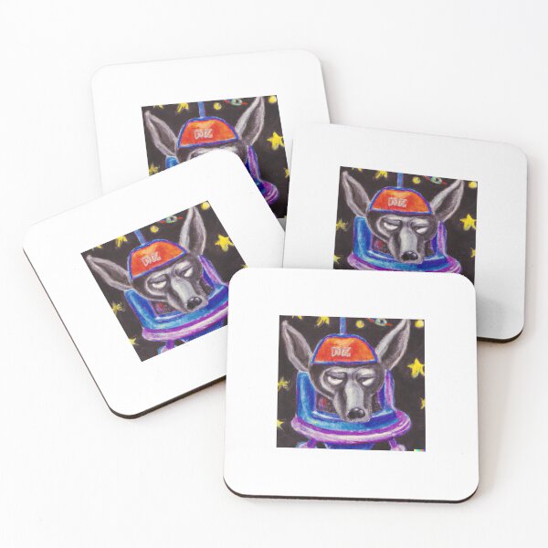 Item preview, Angry dog printable wall art oil painting in space  designed and sold by Petstourdesigns.
