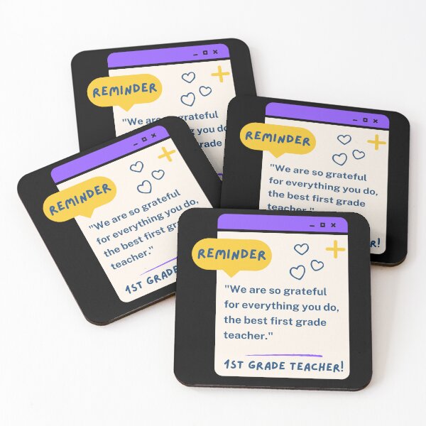 Item preview, 1st Grade Teacher Appreciation Quote designed and sold by superteachers.