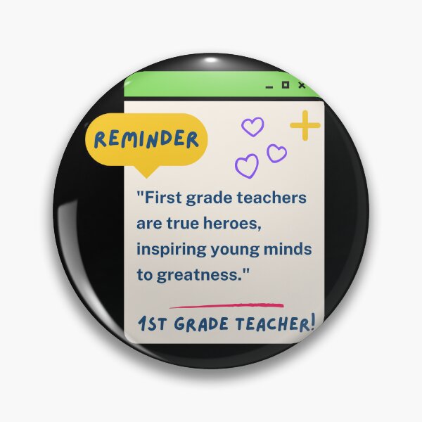 Item preview, 1st Grade Teacher Appreciation Quote designed and sold by superteachers.