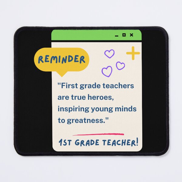 Item preview, 1st Grade Teacher Appreciation Quote designed and sold by superteachers.