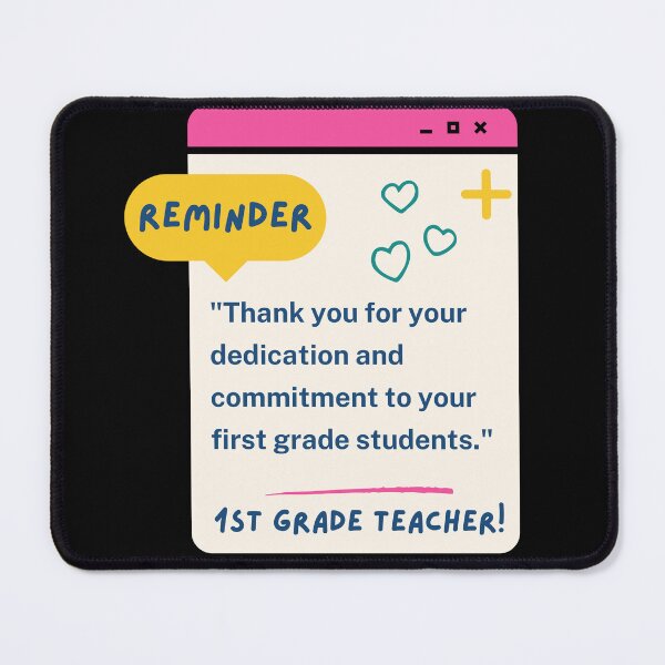 Item preview, 1st Grade Teacher Appreciation Quote designed and sold by superteachers.