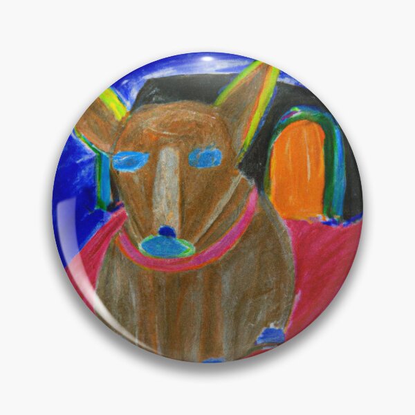 Item preview, Angry dog printable wall art oil painting in space designed and sold by Petstourdesigns.
