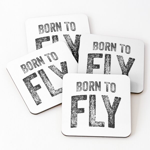 Item preview, Born To Fly (Big Black Text) designed and sold by STUDIO-72.